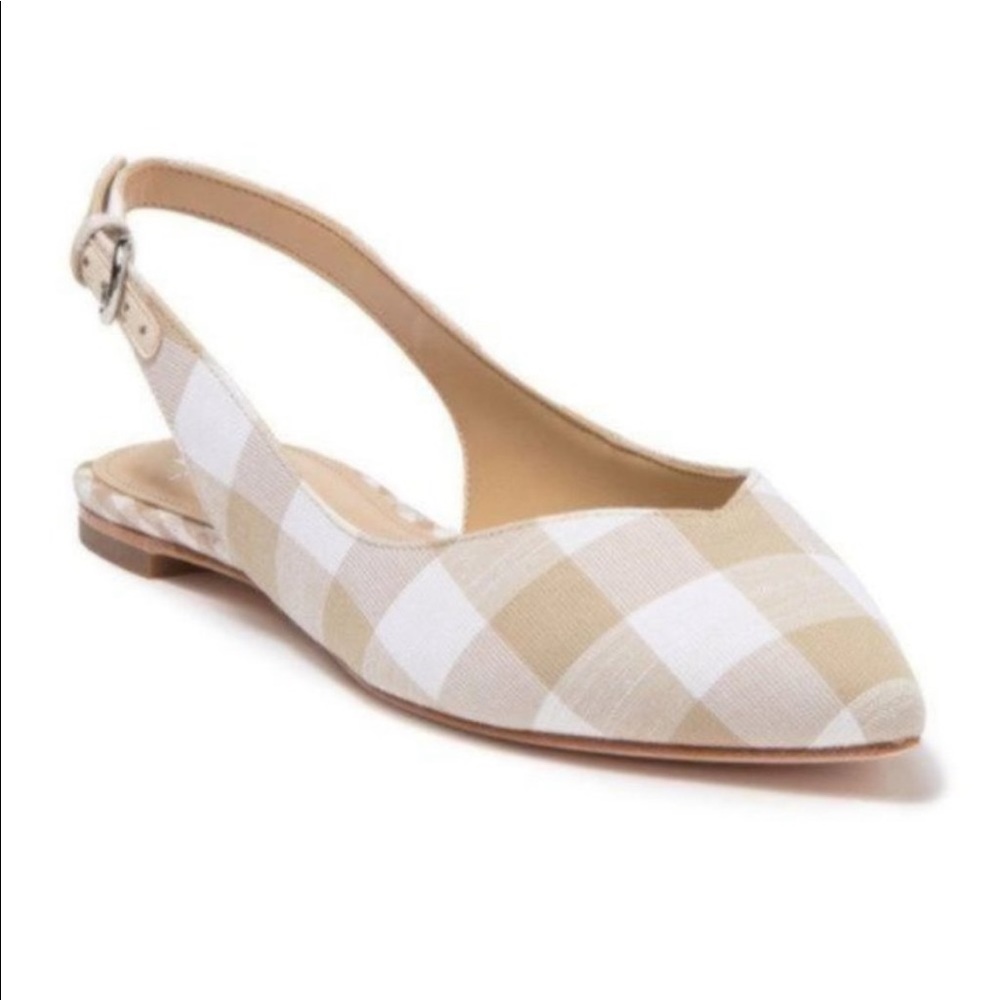 Marc Fisher LTD slingback gingham flats